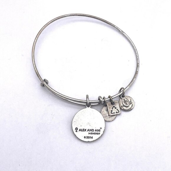 ALEX AND ANI PAW Bangle Bracelet Silver Tone - Picture 2 of 2